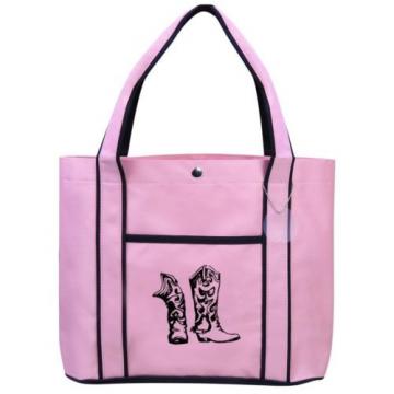 Cowboy Cowgirl Boots  Fashion Tote Bag Shopping Beach Purse