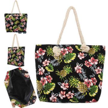 Women Beach Fashion Handbag Shoulder Hawaiian CANVAS Large Day Tote Shopping Bag