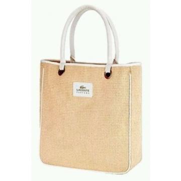 Lacoste Women Purse Clutch Bag Women Handbag Beach Fashion Shoulder Tote Beige