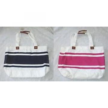 ONE BRAND NEW AMERICAN EAGLE NAVY PINK STRIPE SCHOOL BEACH TOTE BAG