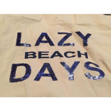 Lane Bryant Lazy Beach Days Sequin Tote Bag **NEW**