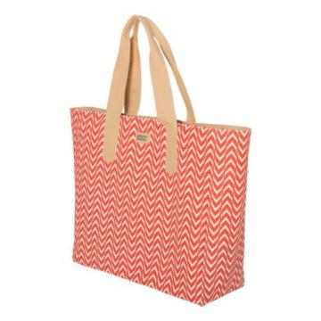 Ame &amp; Lulu Day Tote - Astor Tangerine Orange Chevron Purse diaper Beach bag