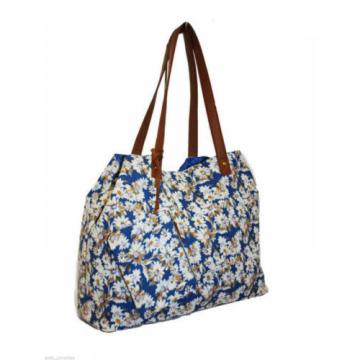 LADIES NICOLE BROWN FLORAL CANVAS SHOPPER/BEACH BAG STYLE - JBCB172DAISY