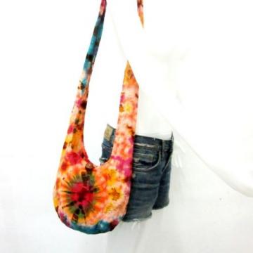 pp 44 SHOULDER BAG SUMMER HOBO TIE DYE THAI PARTY GYPSY EASY LIFE LADY BEACH NEW