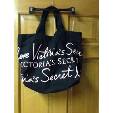 Victoria&#039;s Secret extra Large black Overnight Gym Beach Duffle Tote Bag new