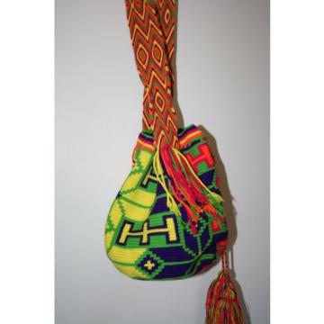 #2 Mochila Wayuu Handmade Colombian Lg Beach Tote Crossbody Bag Boho Chic Casual