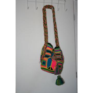 #1 Mochila Wayuu Handmade Colombian Lg Beach Tote Crossbody Bag Boho Chic Casual