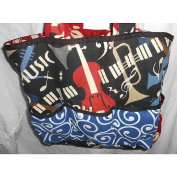 Reversible Handmade Large Tote, Diaper Bag, Beach Bag, or Overnight Bag