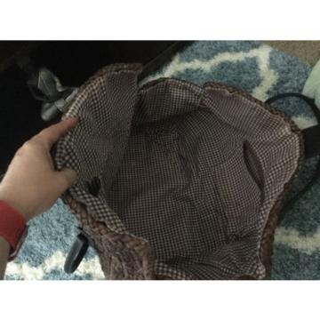 Woven Handbag Large Brown Travel Bag Beach Bag