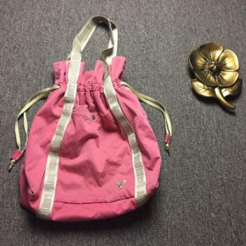 American Eagle Outfitters Pink Gold Large Drawstring Tote Beach Athletic Bag