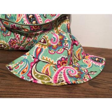 Vera Bradley Tutti Frutti Sweet Treat Tote Shoulder Bag &amp; Matching Sun Beach Hat