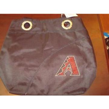 ARIZONA DIAMONDBACKS  GLITTER LOGO black neW  style shopping bag PURSE BEACH