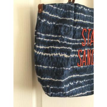 $98 LUCKY BRAND Large Portland TOTE BAG Beach Stay Sandy Blue