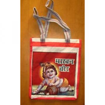 Hindu God Gopal Baby Bollywood India Canvas Tote Grocery Beach Bag Carry All