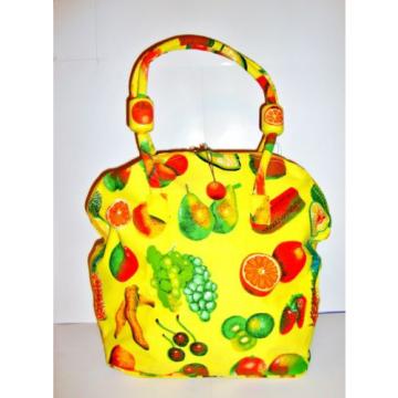 LQQK Beautiful GOLDEN SANDS Fruit Canvas Beach Tote Shopping Bag Yellow