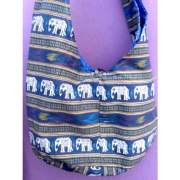 Hippie boho mini shoulder pouch beach bag local Thai handmade cotton petite size