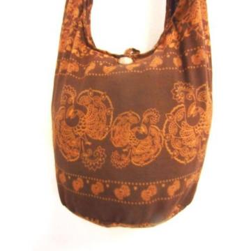 F12 BAG SLING SHOULDER CROSSBODY BEACH HOBO UNISEX SMALL PEACOCK BROWN FREE TRIP