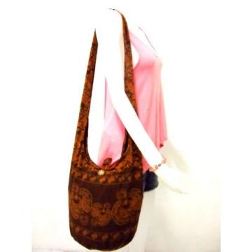 F12 BAG SLING SHOULDER CROSSBODY BEACH HOBO UNISEX SMALL PEACOCK BROWN FREE TRIP