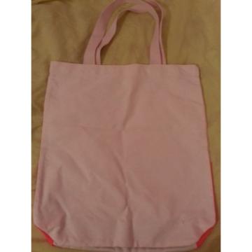 New Victoria&#039;s Secret Pink Canvas Tote Bag, 4 Front Pockets, Beach, 18&#034; x 17&#034;