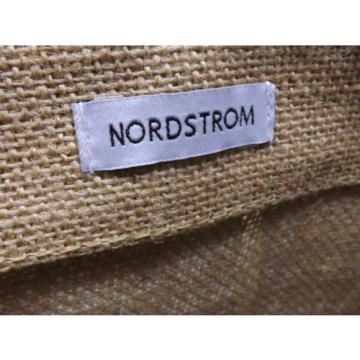 NORDSTROM TAN and LIGHT BROWN TOTE handbag BEACH BAG  (180)