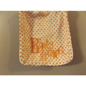 Billabong Orange Polka Dot Shoulder Bag or Beach Tote EUC