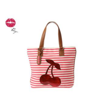 $88.00 NWT Betsey Johnson Cut It Out Tote Shoulder Beach Bag Fashion Cherry -