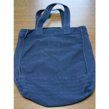 AERO Aeropostale Tote Bag Canvas  Blue Large Handbag Books Shopping Beach