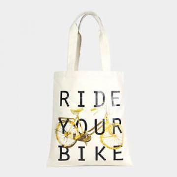 Bike Bicycle 15&#034; Canvas Beach Diaper Tote Bag Purse Shopper Outdoors