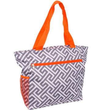 SILVERHOOKS NEW Womens Greek Key Beach Weekend Shopper Tote Bag