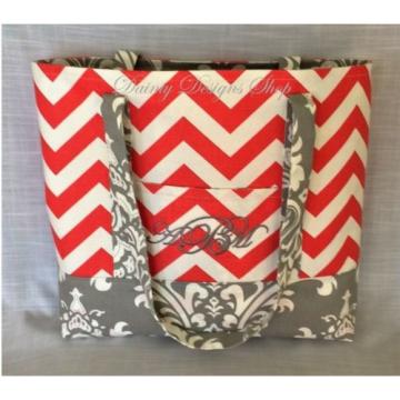 Custom Hand-Made Large Beach Bag with FREE MONOGRAM - You Select Material