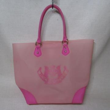 JUICY COUTURE MALIBU BEACH PINK FUSCHIA JELLY XL TOTE BAG