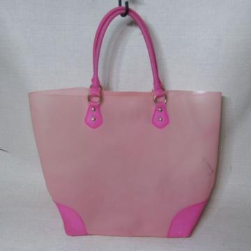 JUICY COUTURE MALIBU BEACH PINK FUSCHIA JELLY XL TOTE BAG