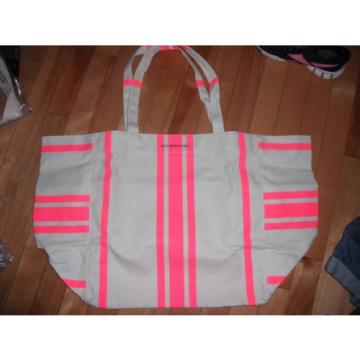 NWT! Victoria&#039;s Secret Runway SPRING BREAK  Canvas Large Beach Bag Tote Gift!