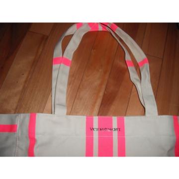 NWT! Victoria&#039;s Secret Runway SPRING BREAK  Canvas Large Beach Bag Tote Gift!