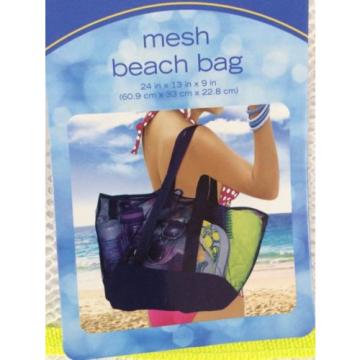 Large Mesh Tote Beach Bag Shopping Grocery Shoulder Big NEW