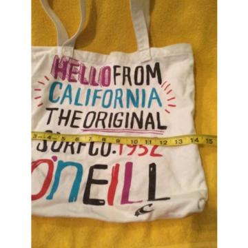 O&#039;Neill Logo Tote Bag &#034;hello From California&#034; Surf Purse Bag Women&#039;s Beach