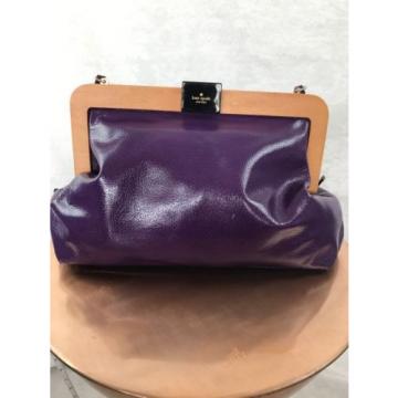 Kate Spade New York Zuma Beach Marta Purple Patent Leather Bag Purse Large