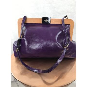 Kate Spade New York Zuma Beach Marta Purple Patent Leather Bag Purse Large