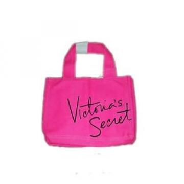 Victoria Secret Canvas Hot Pink Shopping Beach Casual Shoppers Tote Hand Bag New