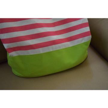 Barnes &amp; Noble PUNCTUATE BOOK BAG Big Canvas BEACH TOTE Shopper Stripe Nautical