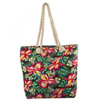 Lux Accessories Lux Accessories Womens Zip Up Beach Bag Forest Print