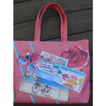 NEW Lancome Paris French Riviera Tote Travel Beach Bag Handbag  13 X 13 X 4