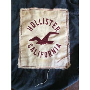 Hollister tote bag blue maroon logo California 100% COTTON CORDUROY beach school