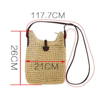 Woven Shoulder Bags Straw Summer Weave Crossbody Burlap Jute Pouches Beach Handb