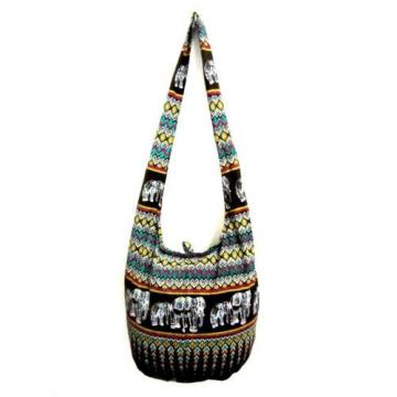 THAI BROWN ELEPHANT BAG SLING SHOULDER ADVENTURE BEACH HOBO HIPPIE PURSE UNISEX