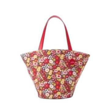 NWT KATE SPADE SATURDAY Small Leather Circle Beach Bag Tote in BUSY FLORAL