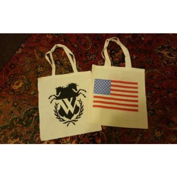 2 WildFox Couture classic heart canvas Beach American Flag Reusable tote bags