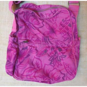 Tommy Bahama Pink Hawaiin Print Cotton Fabric Tote Beach Bag Bag