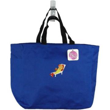 Sunbathing Beach Fish Tote Bag Lounging Cruise Vacation Monogram Blue Available