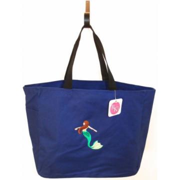 Tropical Mermaid Tote Bag Beach Aquatic Water Ocean Monogram Get Blue Orange Now